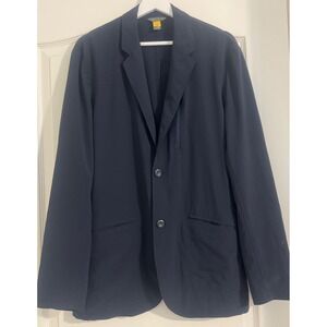 Eddie Bauer Blazer Soft Casual Sport Coat Two Button Jacket Navy Mens‎ 38